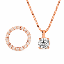Load image into Gallery viewer, Diamond Style London Necklace - Solstice Rose Gold Necklace