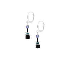 Load image into Gallery viewer, Diamond Style London Earrings - Cube Earrings in Black
