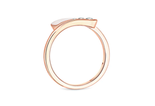 Load image into Gallery viewer, Diamond Style London Ring - Rose Gold &amp; Crystal Fan Ring - UK M / US 6