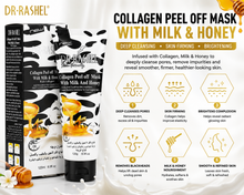 Load image into Gallery viewer, Dr Rashel Collagen Peel Off Mask with Milk &amp; Honey – Skin Firming &amp; Rejuvenating Facial Treatment – 120ml – Free UK Postage