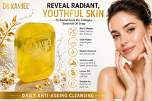 Load image into Gallery viewer, Dr Rashel Gold Bio Collagen Essential Oil Soap – Anti-Ageing &amp; Skin Revitalising Bar – Free UK Postage