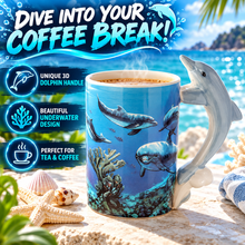 Load image into Gallery viewer, Puckator Dolphin Ceramic Mug for Tea &amp; Coffee
