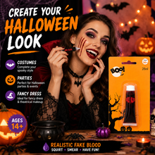 Load image into Gallery viewer, Halloween Fake Blood 28ml – Realistic SFX Makeup for Costumes, Parties &amp; Stage