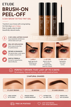 Load image into Gallery viewer, Etude Brush-On Peel-Off 5-Day Brow Tattoo Tint Gel – Free UK Postage