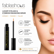 Load image into Gallery viewer, Fablashous Luxury Eyelash &amp; Eyebrow Enhancing Serum – Fast Results, Naturally Fuller Lashes &amp; Brows | Free UK Postage
