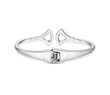 Load image into Gallery viewer, Diamond Style London - Fan Bangle with crystals in rhodium plating (Item code: Fanbangle)