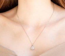 Load image into Gallery viewer, Diamond Style London - Fan pendant with crystals in rhodium plating (Item code: Fanpencrystal)
