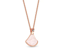 Load image into Gallery viewer, Diamond Style London - Fan pendant in rose gold plating (Item code: Fanpenrose)
