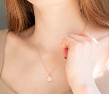 Load image into Gallery viewer, Diamond Style London - Fan pendant in rose gold plating (Item code: Fanpenrose)