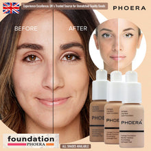 Load image into Gallery viewer, Phoera Foundation Full Coverage Flawless Matte Liquid Foundation - 1 or 2 Pack - Free Delivery