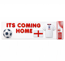 Load image into Gallery viewer, World Cup 2026 "COME ON ENGLAND" &amp; "ITS COMING HOME" Gel Window Stickers