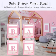 Load image into Gallery viewer, Baby Block Square Balloon Boxes – Stunning Party Décor with Free UK Delivery