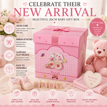 Load image into Gallery viewer, Baby Box - Pink "Its a girl" &amp; Blue " Its a boy"