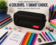 Load image into Gallery viewer, Aroosh Premium Quality Pencil Cases – Spacious, Durable &amp; Stylish - 4 Pockets &amp; 4 Colours! Ideal For Children &amp; Adults