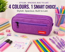 Load image into Gallery viewer, Aroosh Premium Quality Pencil Cases – Spacious, Durable &amp; Stylish - 4 Pockets &amp; 4 Colours! Ideal For Children &amp; Adults