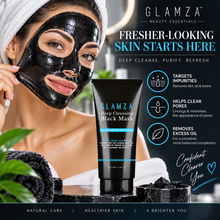 Load image into Gallery viewer, Glamza Blackhead Removing Peel Off Masks – Deep Cleansing &amp; Pore Purifying with Free UK Postage