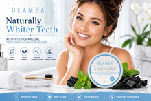 Load image into Gallery viewer, Glamza Activated Charcoal Teeth Whitening Powder - 50g