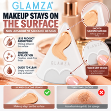 Load image into Gallery viewer, Glamza Silicone Triangle Makeup Sponge – Flawless, Hygienic &amp; Zero Product Waste | FREE UK Delivery