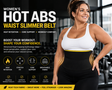 Load image into Gallery viewer, Women’s Hot Abs Waist Slimmer Plus-Size Belt – Heat-Tech Fitness &amp; Core Support