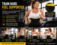 Load image into Gallery viewer, Women’s Hot Abs Waist Slimmer Plus-Size Belt – Heat-Tech Fitness &amp; Core Support