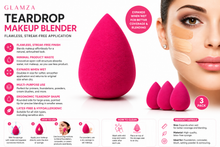 Load image into Gallery viewer, Glamza Teardrop Makeup Blender Sponge – Flawless, Streak-Free Application | FREE UK Delivery