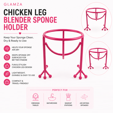 Load image into Gallery viewer, Glamza Beauty Blender Chicken Leg Holder