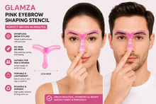 Load image into Gallery viewer, Glamza Pink Eyebrow Shaping Stencil – Free UK Postage