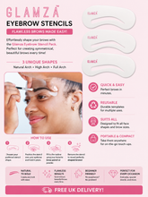 Load image into Gallery viewer, Glamza Eyebrow Stencils with Free UK Delivery!