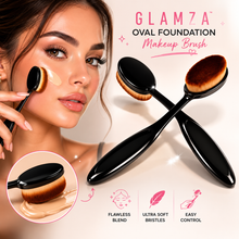 Load image into Gallery viewer, Glamza Oval Foundation Makeup Brush – Free UK Delivery