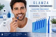 Load image into Gallery viewer, Glamza Interdental Toothbrushes 5-Pack – Plaque-Fighting Oral Care with Free UK Delivery
