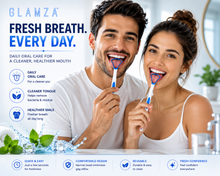 Load image into Gallery viewer, Glamza Tongue Scraper - Blue | Free UK Delivery