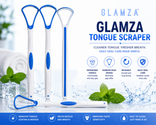 Load image into Gallery viewer, Glamza Tongue Scraper - Blue | Free UK Delivery