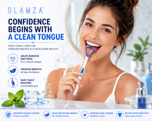 Load image into Gallery viewer, Glamza Tongue Scraper - Blue | Free UK Delivery