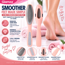 Load image into Gallery viewer, Glamza Pedicure Foot File – Professional Foot Care for Silky-Smooth Feet – Free UK Delivery
