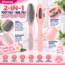 Load image into Gallery viewer, Glamza Pedicure Foot File – Professional Foot Care for Silky-Smooth Feet – Free UK Delivery