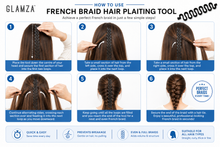 Load image into Gallery viewer, Glamza French Braid Hair Plaiting Tool – Easy Braiding in Seconds | Free UK Delivery