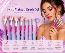 Load image into Gallery viewer, 7-Piece Twist Makeup Brush Set – Silky Smooth &amp; Cruelty-Free FREE UK Postage!