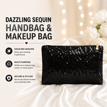 Load image into Gallery viewer, Glamza Dazzling Sequin Handbag &amp; Makeup Bag – Stylish &amp; Versatile | FREE UK Delivery
