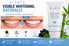 Load image into Gallery viewer, Glamza Activated Bamboo Charcoal Whitening Toothpaste – Natural Teeth Whitening