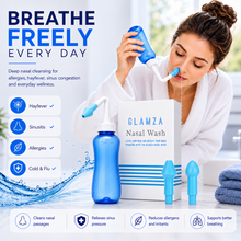 Load image into Gallery viewer, Glamza Nasal Wash – Irrigation &amp; Hay Fever Relief – Free UK Delivery