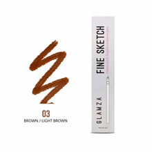 Load image into Gallery viewer, Glamza Fine Sketch Tattoo Fork Liquid Eyebrow Pens – Define &amp; Enhance Your Brows!