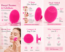 Load image into Gallery viewer, Silicone Facial Cleansing Brush – Deep Clean, Exfoliate &amp; Massage | FREE UK Delivery