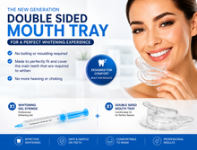 Load image into Gallery viewer, Teeth Whitening Double Sided Mouth Tray - Optional Non Peroxide Teeth Whitening Gel