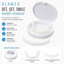 Load image into Gallery viewer, GLAMZA Get Set Smile Veneers – Temporary Cosmetic Teeth Cover