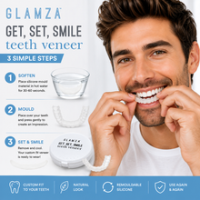 Load image into Gallery viewer, GLAMZA Get Set Smile Veneers – Temporary Cosmetic Teeth Cover