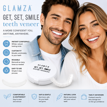 Load image into Gallery viewer, GLAMZA Get Set Smile Veneers – Temporary Cosmetic Teeth Cover