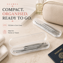 Load image into Gallery viewer, Glamza 6-Piece Stainless Steel Ear Wax Removal Kit with Portable Case