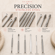 Load image into Gallery viewer, Glamza 6-Piece Stainless Steel Ear Wax Removal Kit with Portable Case