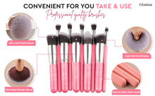 Load image into Gallery viewer, Glamza 10pc Makeup Brush Set – Choose Pink or Blue – Free UK Postage