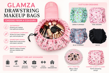 Load image into Gallery viewer, Glamza Drawstring Makeup Storage Bags – 4 Colours – FREE UK Postage